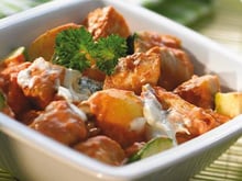 Dés de dinde au Philadelphia