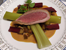 Colvert à la rhubarbe