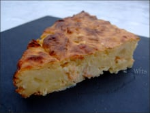 La quiche gâteau de pommes de terre au saumon