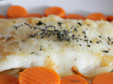 Gratin cabillaud carottes