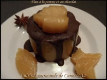 Flan à la pomme et au chocolat
