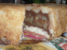 Charlotte aux poires mousse chocolat