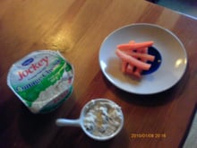 Dips de légumes avec sa crème au cottage cheese
