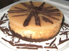 Cheesecake poire-chocolat