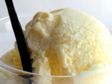 Glace à la vanille maison traditionnelle
