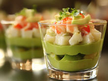 Verrine avocat-surimi