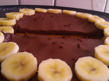Tarte mousseuse et douce : chocolat et banane