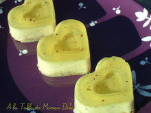 Panna cotta Vanille et pralin et sa gelée citronnée