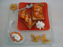 Brioche perdue aux abricots