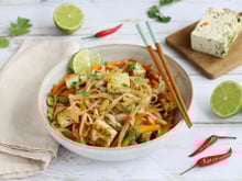 Pad Thaï au tofu épinard noisette