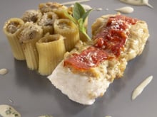 Pavé de julienne en croûte et chorizo