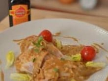 Suprême de volaille et sa sauce onctueuse aux champignons