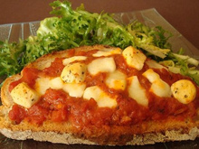 Bruschetta aux 2 fromages