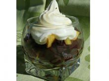 Tartare betterave - mangue et mousse de chèvre au miel