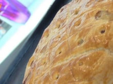 Tourte à la viande et au jambon cru