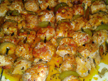 Brochettes de volaille à la marocaine