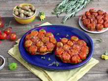 Tatin de tomates cerises à la tapenade