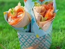 Le wrap truite fumée, FOL EPI et fromage blanc au citron