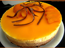 Bavarois pêche praliné