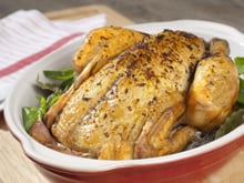 Poulet doré au four à la provençale