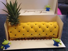 Bûche ananas- noix de coco