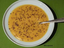 Velouté de patates douces au gingembre