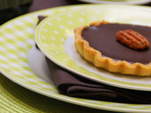 Tarte au chocolat et noix de pécan