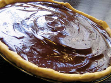 Tarte au chocolat au lait