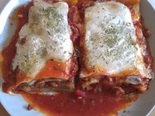 Lasagnes aux multi tomates confites et au chèvre