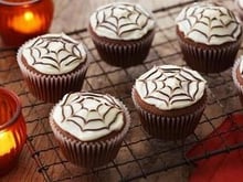 Cupcakes spider d'Halloween