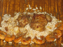 Massalé de lotte aux crevettes