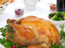 Dinde farcie aux boudins blancs truffes et pleurotes