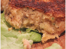 Galettes de pommes de terre et sardines