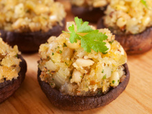 Champignons farcis végétariens