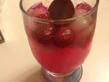 Gelée framboise, litchi et rose