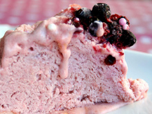 Gâteau glacé aux fruits rouges