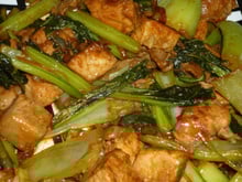 Poulet au pe tsai (ou brède)