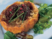 Tarte tatin au boudin noir