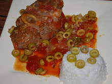 Jarret de veau aux olives