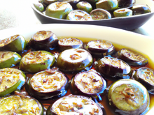 Aubergines marinées au vinaigre balsamique
