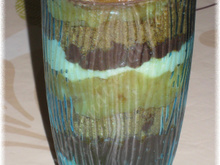 Verrines (grandes) purée, boudin, spéculoos et pommes