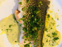 Filet de truite aux échalottes et beurre d estragon