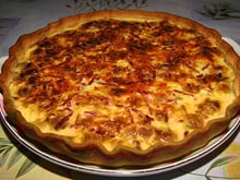 Quiche aux ravioles de Romans, poulet