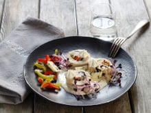 Maki de volaille à la fourme d'Ambert et sa chantilly à la Fourme