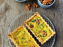 Mini quiches aux poireaux & aux noix
