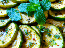 Courgettes à la menthe maison