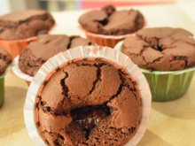 Fondant au chocolat et caramel