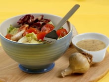 Vinaigrette à la moutarde à l'ancienne, à l'ail et au miel