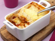 Petites lasagnes au fromage à raclette
