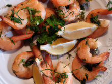 Crevettes au citron et aux herbes maison